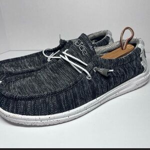 Hey Dude Men's Charcoal Gray Slip-On Loafers